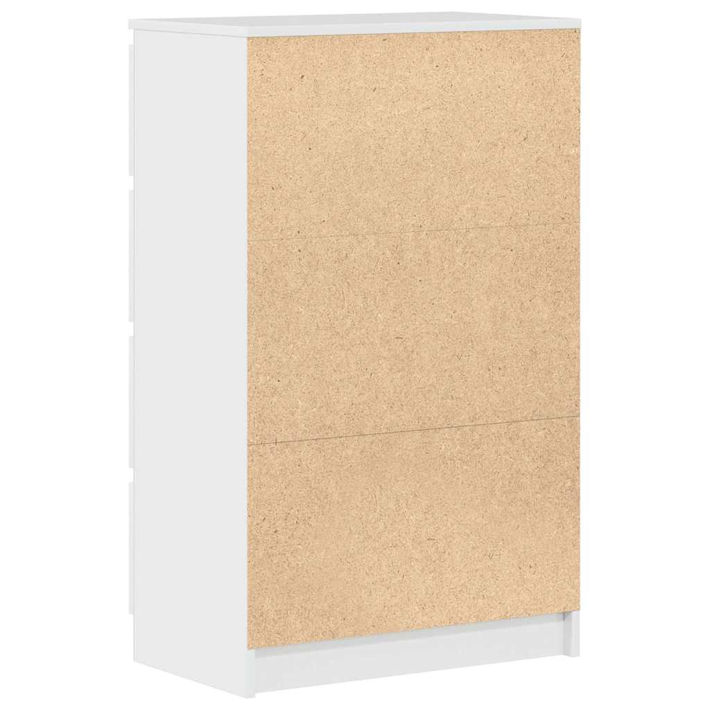 Sideboard Hochglanz-Weiß 60x35x98,5 cm Holzwerkstoff